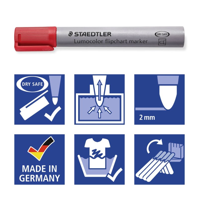 STAEDTLER Lumocolor Marqueur de conférence 356/356B, étui 8