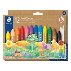 STAEDTLER Craie à la cire Noris junior, étui carton de 12