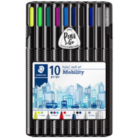 STAEDTLER Kit d'écriture triplus multi set Mobility, 10 pcs