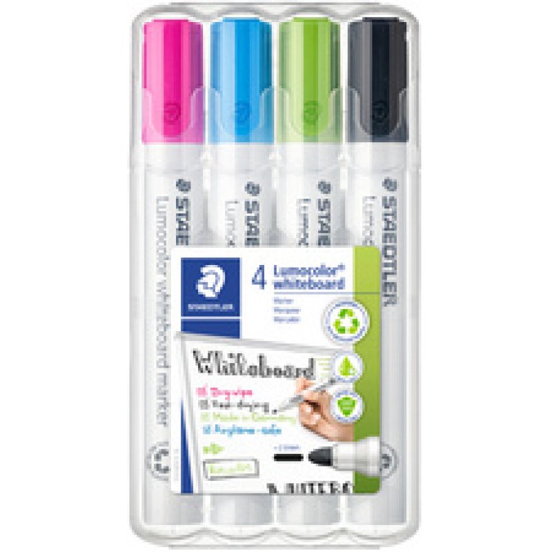 STAEDTLER Marqueur tableau blanc 351 Lumocolor, étui de 6