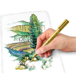 STAEDTLER Marqueur permanent métallisé, pointe ogive, par 3