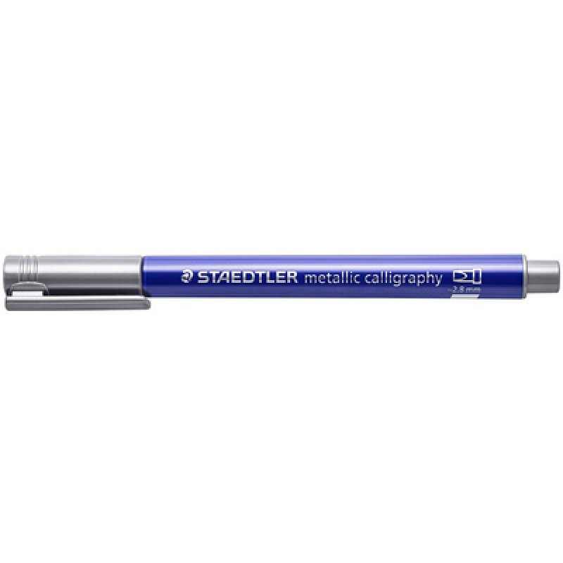 STAEDTLER Marqueur permanent metallic calligraphy, argent