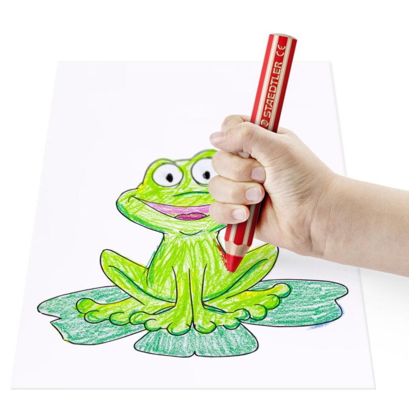 STAEDTLER Crayon de couleur hexagonal Noris junior, brun