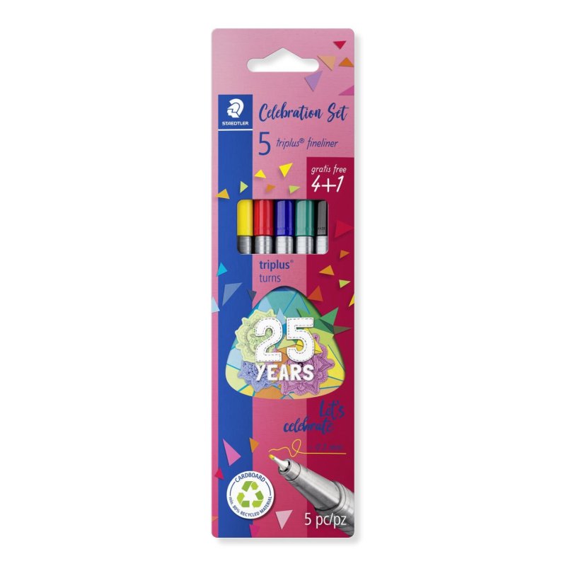 STAEDTLER Fineliner triplus, set anniversaire 4 1