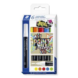 STAEDTLER Marqueur acrylique paint marker LUMOCOLOR, étui
