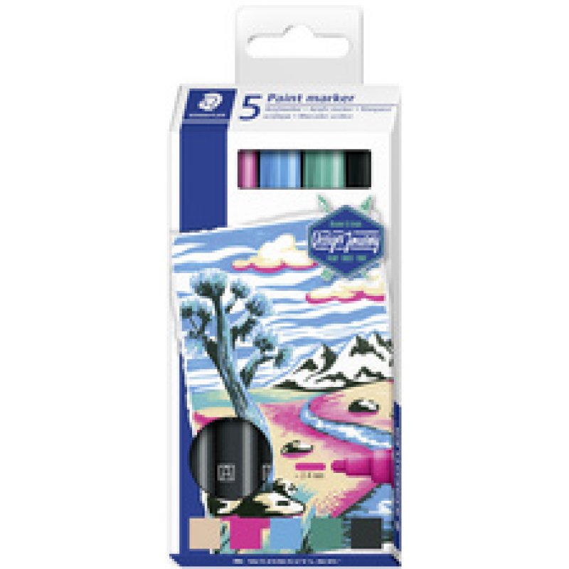 STAEDTLER Marqueur acrylique paint marker Lumocolor, étui
