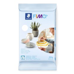 FIMO air Pâte à modeler durcissant à l'air, 250 g, blanc