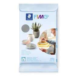 FIMO air Pâte à modeler durcissant à l'air, 250 g, gris