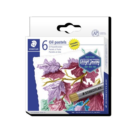 STAEDTLER Pastel à l'huile métallisé, étui carton de 6