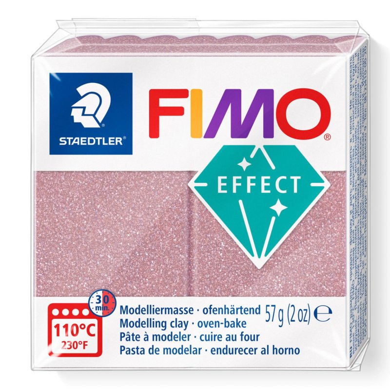 FIMO Pâte à modeler EFFECT, or rosé, 57 g