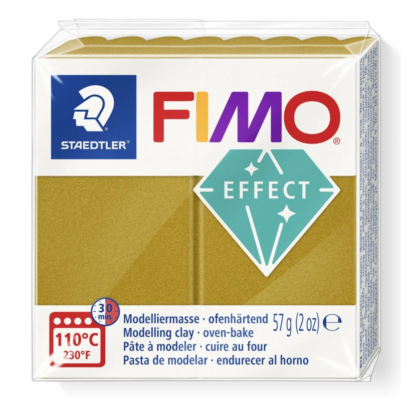 FIMO Pâte à modeler EFFECT, or métallisé, 57 g