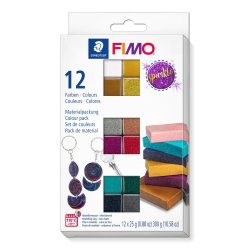 Staedtler FIMO Color Pack Sparkle Colours Modeling clay 300 g Multicolour 12 pc(s)