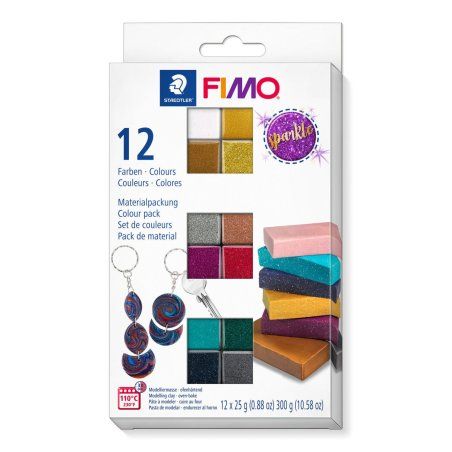 Staedtler FIMO Color Pack Sparkle Colours Modeling clay 300 g Multicolour 12 pc(s)