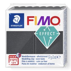FIMO Pâte à modeler EFFECT, gris métallisé, 57 g