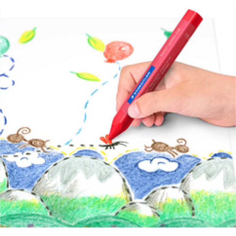 STAEDTLER Craie à la cire Noris jumbo, étui carton de 12