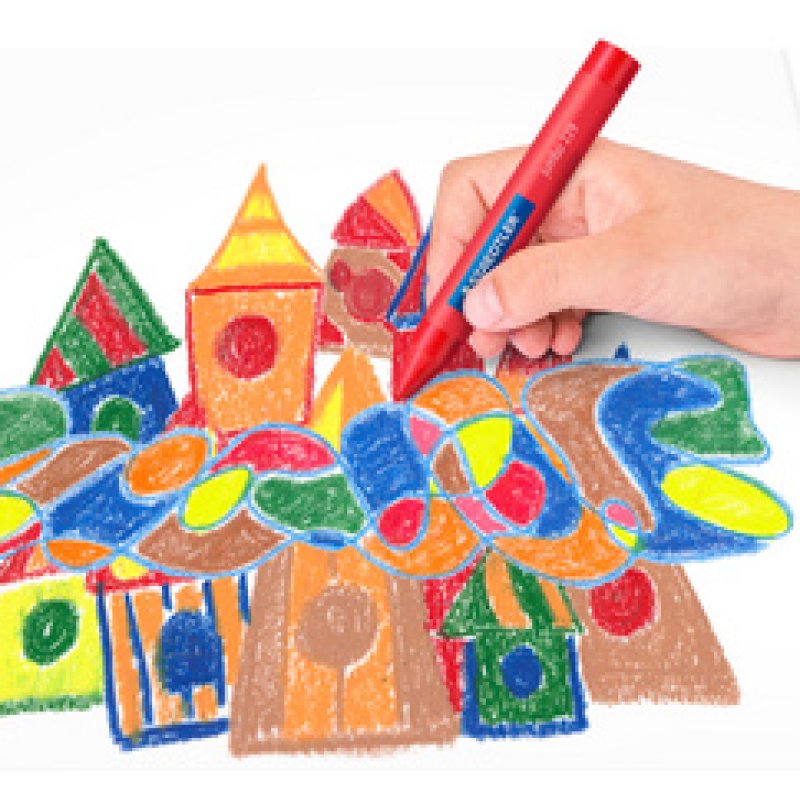 STAEDTLER Craie à la cire jumbo, étui carton de 12