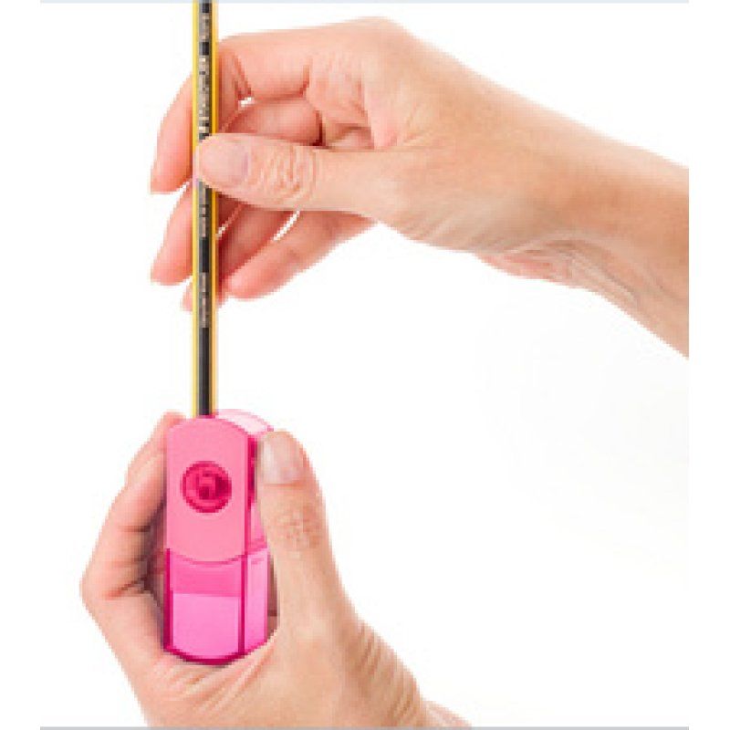 STAEDTLER Combi gomme - taille-crayon 511 SE, orange fluo