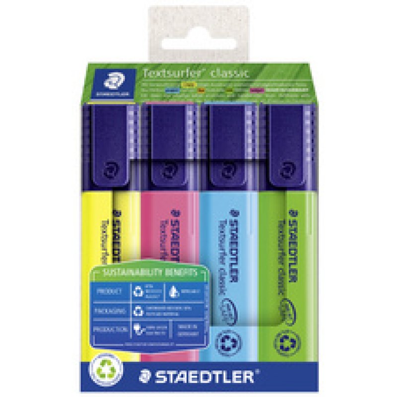 STAEDTLER Surligneur "Textsurfer Classic", étui de 4