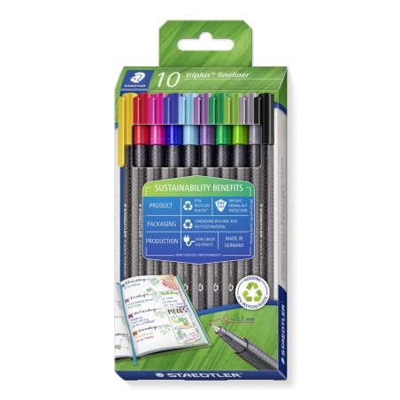 Staedtler 334 RC10 stylo fin Couleurs assorties 10 pièce(s)