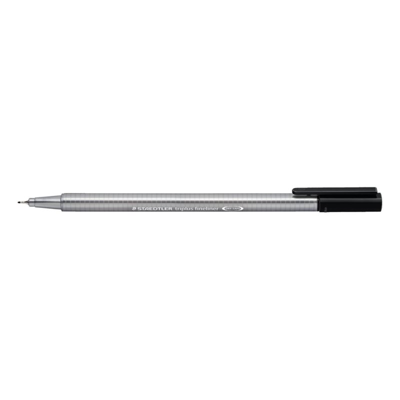 STAEDTLER Fineliner triplus, noir, blister de 4