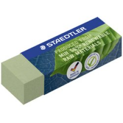STAEDTLER Gomme, 65 x 23 x 13 mm, vert olive
