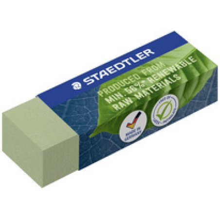 STAEDTLER Gomme, 65 x 23 x 13 mm, vert olive