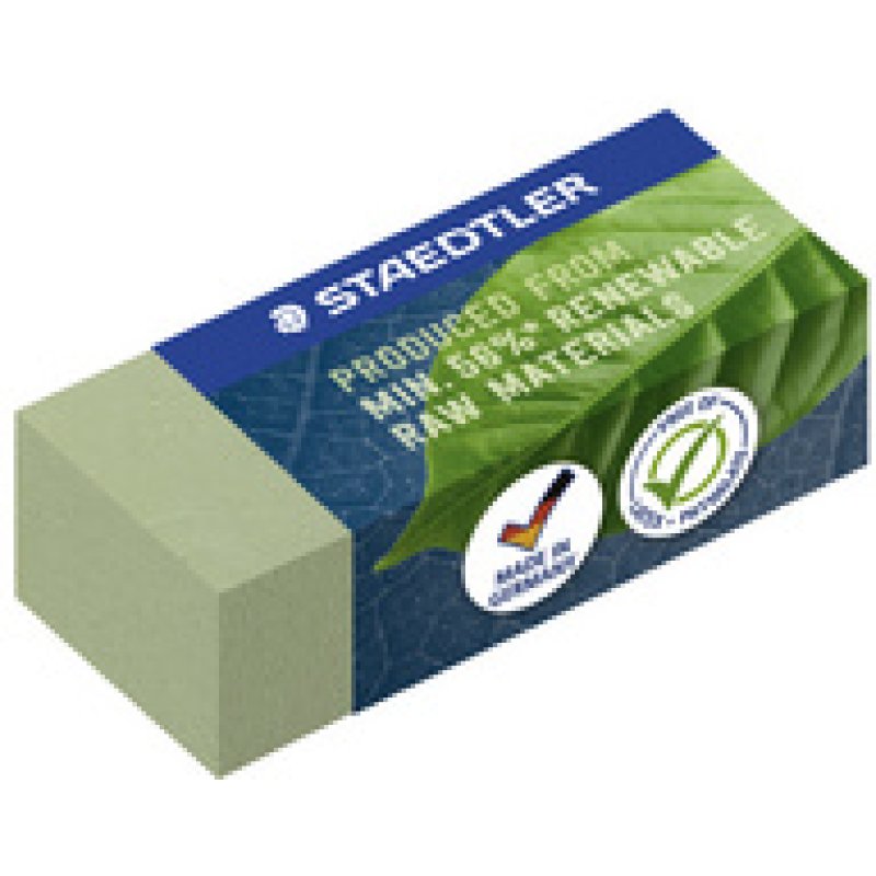 STAEDTLER Gomme, 65 x 23 x 13 mm, vert olive