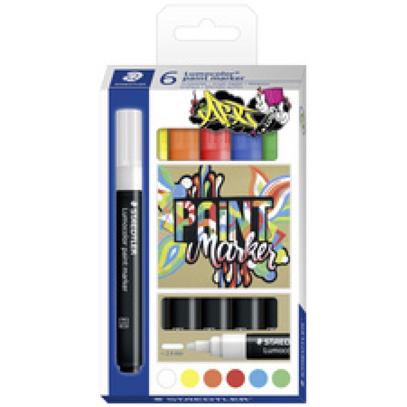 STAEDTLER Marqueur acrylique paint marker Lumocolor, étui