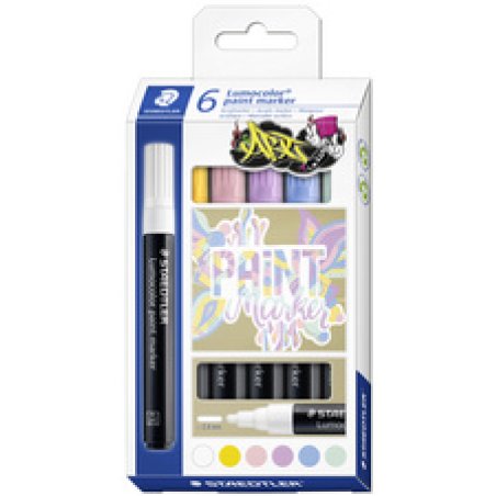 STAEDTLER Marqueur acrylique paint marker Lumocolor PASTEL