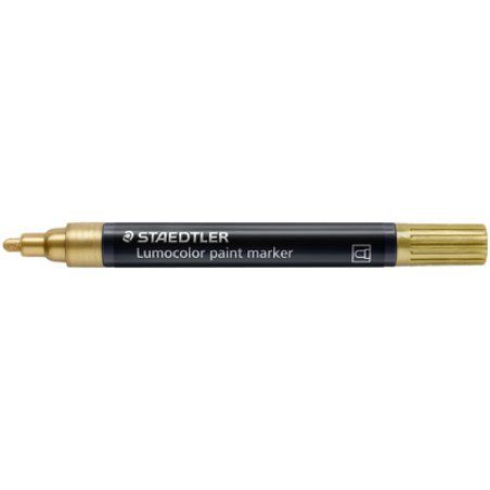 STAEDTLER Marqueur acrylique paint marker Lumocolor, or