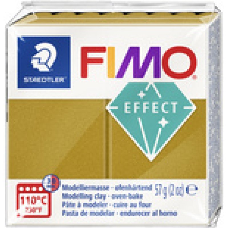 FIMO Pâte à modeler EFFECT, 57 g, orange métallisé