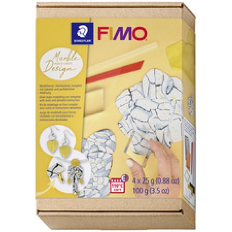FIMO Kit pâte à modeler SOFT design marbre, à cuire au four