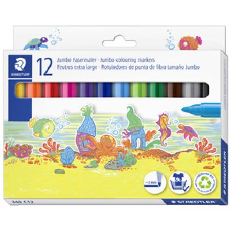 STAEDTLER Feutre Noris jumbo, étui carton de 12