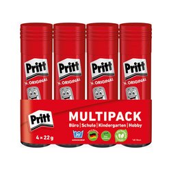 Pritt Bâton de colle 4 x 43 g, pack économique, sans solvant