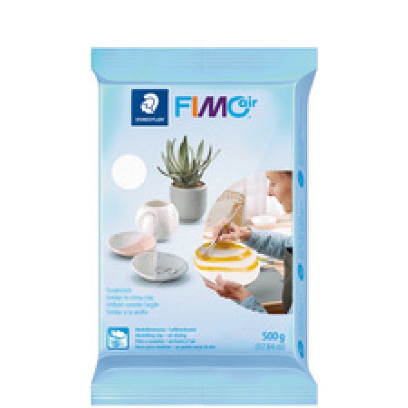 FIMO air Pâte à modeler, durcit à l'air, 2.000 g, blanc