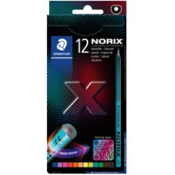 STAEDTLER Crayon de couleur NORIX, étui en carton de 12
