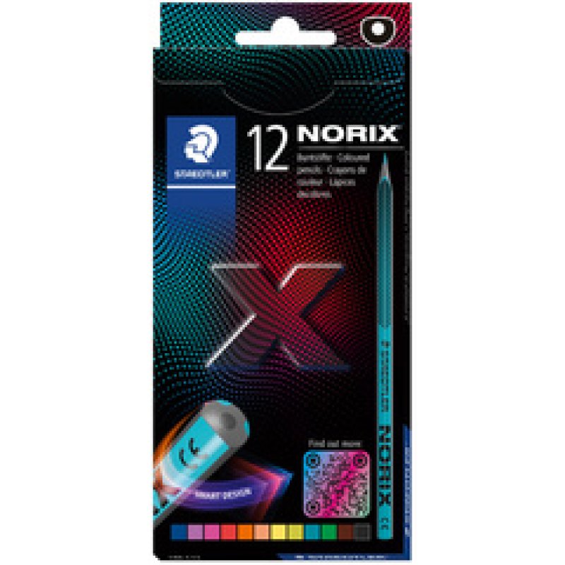 STAEDTLER Crayon de couleur NORIX, étui en carton de 12