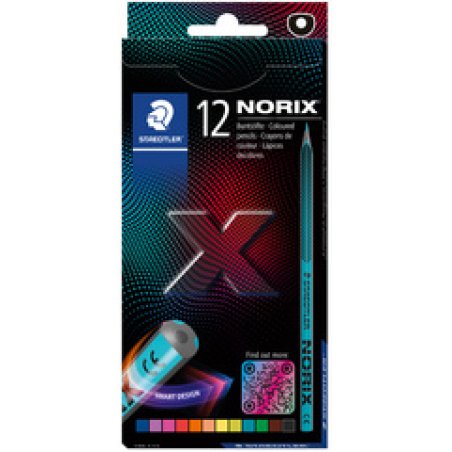 STAEDTLER Crayon de couleur NORIX, étui en carton de 12