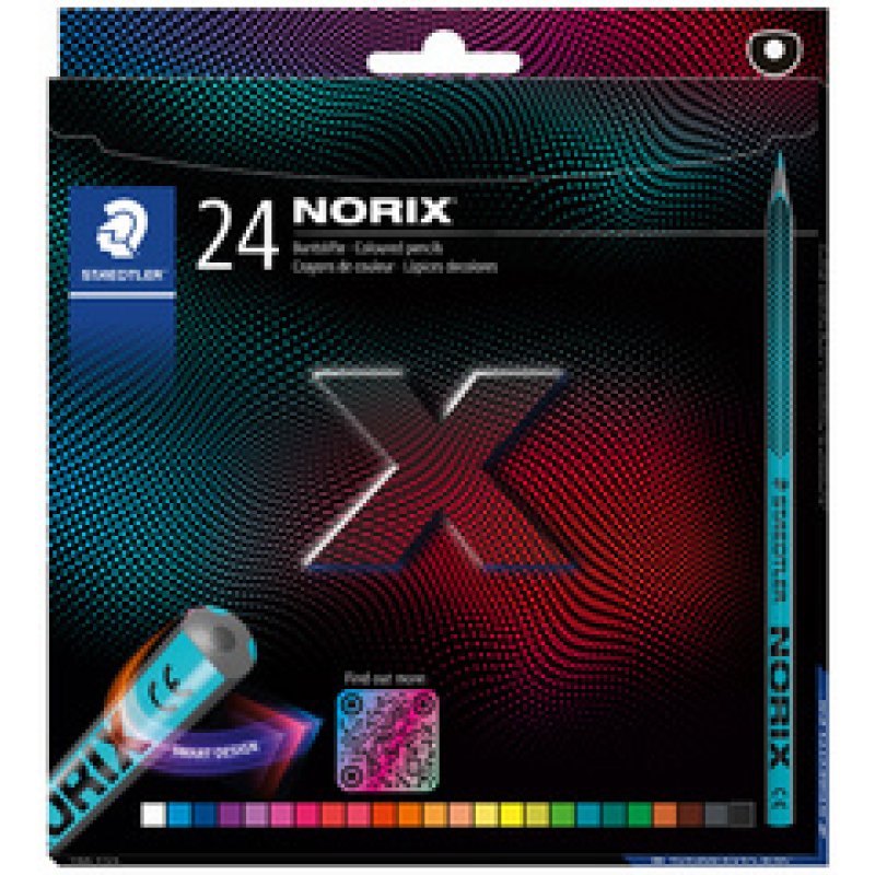 STAEDTLER Crayon de couleur NORIX, étui en carton de 12
