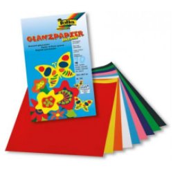 folia Papier brillant, 185 x 297 mm, 10 feuilles