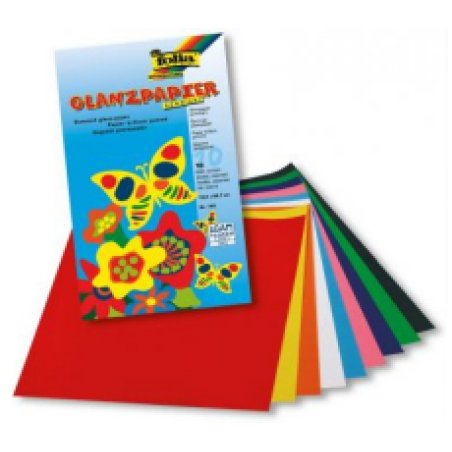 folia Papier brillant, 185 x 297 mm, 10 feuilles