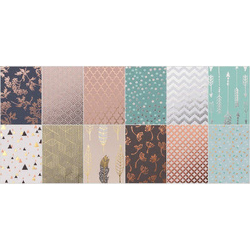 folia Bloc de papier design "Hotfoil", A4, 165 g/m2