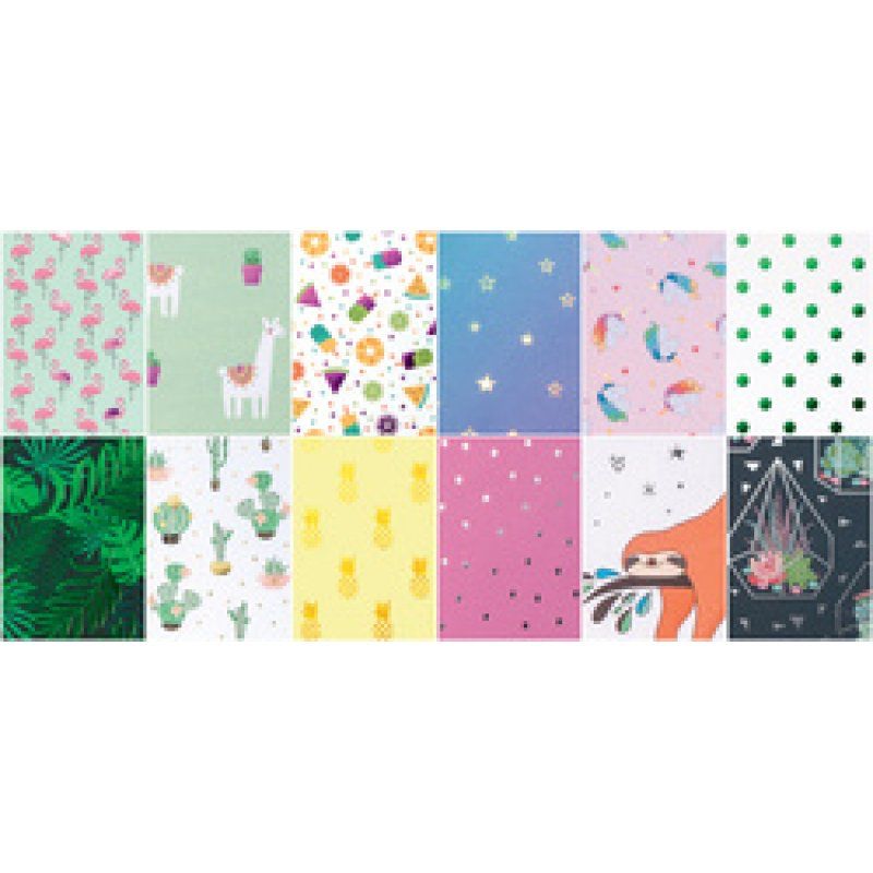 folia Bloc de papier design "Hotfoil", A4, 165 g/m2