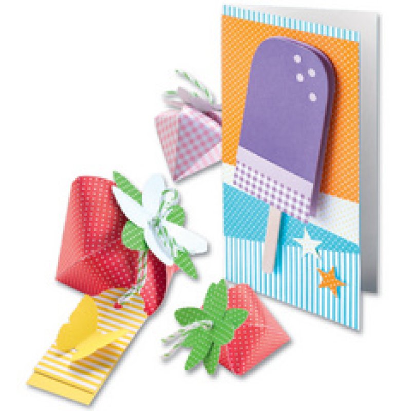 folia Bloc en papier à motifs "Basic Intensiv", 240 x 340 mm