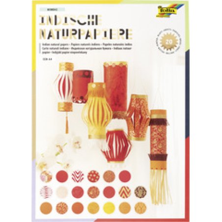 folia Bloc à papier naturel "MUMBAI", A4, 20 feuilles