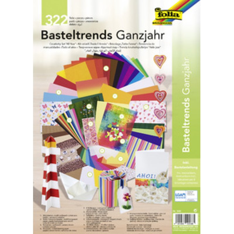 folia Kit de bricolage de papier "tendance" toute l'année