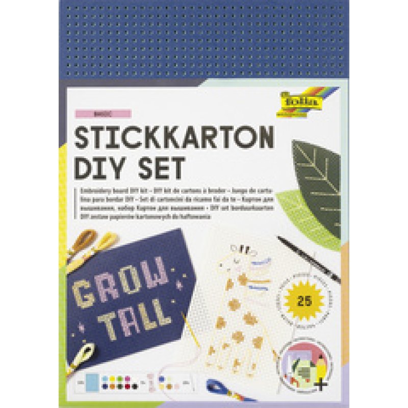 folia Kit de carton à broder, 175 x 245 mm, 300 g/m2
