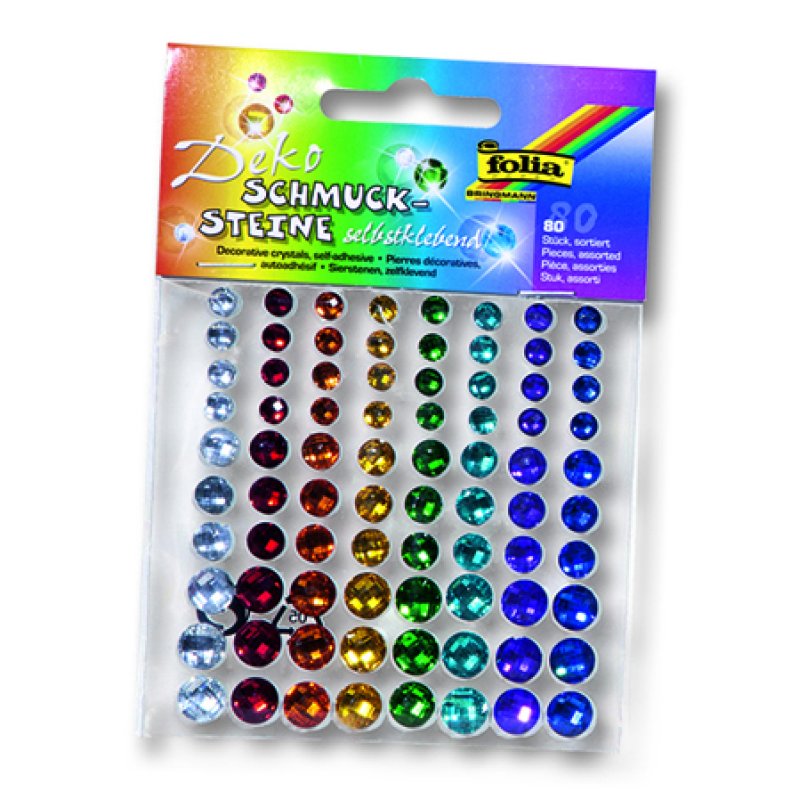folia Pierres décoratives "Rainbow", autoadhésif, assorti