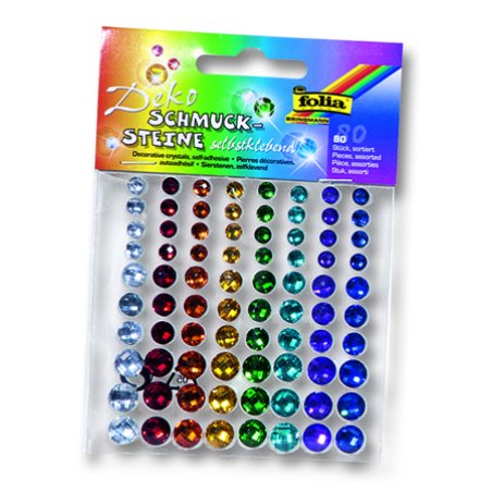 folia Pierres décoratives "Rainbow", autoadhésif, assorti