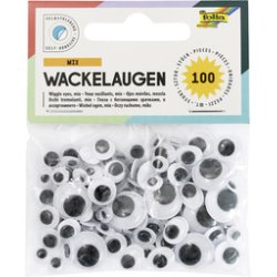 folia Yeux vacillants, autocollants, tailles assorties